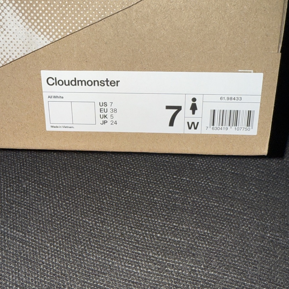 Cloudmonster sneakers for women
Brand new with box